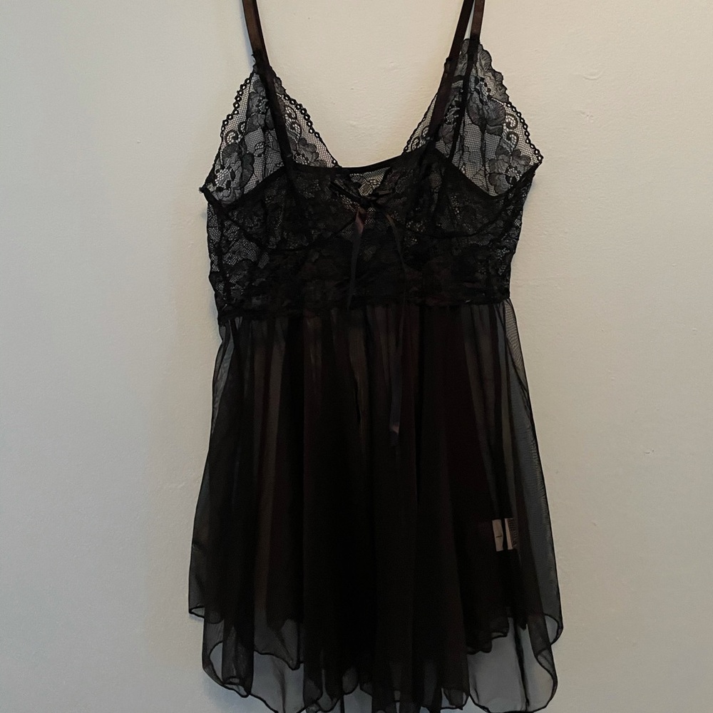 Black Lace Babydoll Lingerie